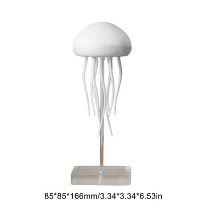 Creative Jellyfish Light Voice Control Type-C Charging Cute Jellyfish Bedside Lamp Flexible Tentacles for Holiday Children Gifts